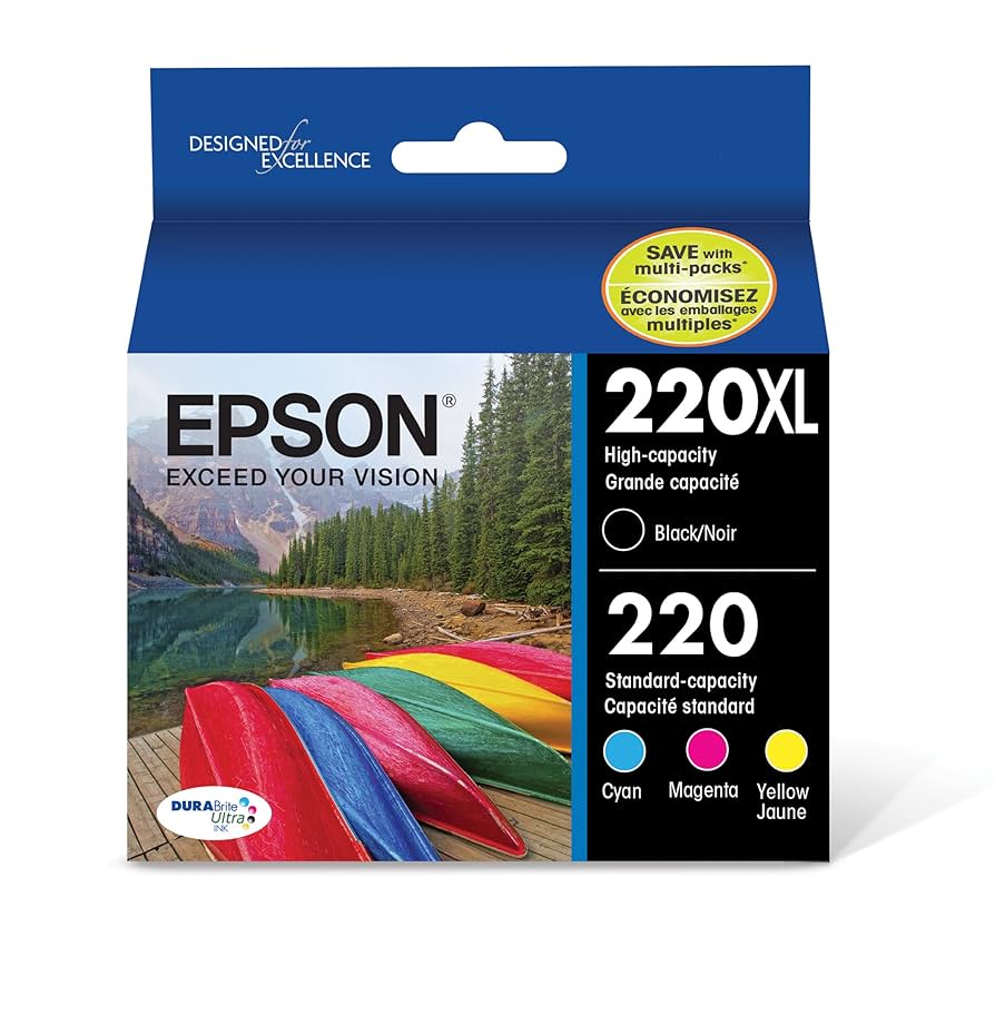 Amazon.com: Epson T220XL-BCS Cartridge Ink, 4 Pack, Black